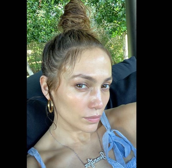 Impresionante! La foto de Jennifer Lopez sin maquillaje !!?