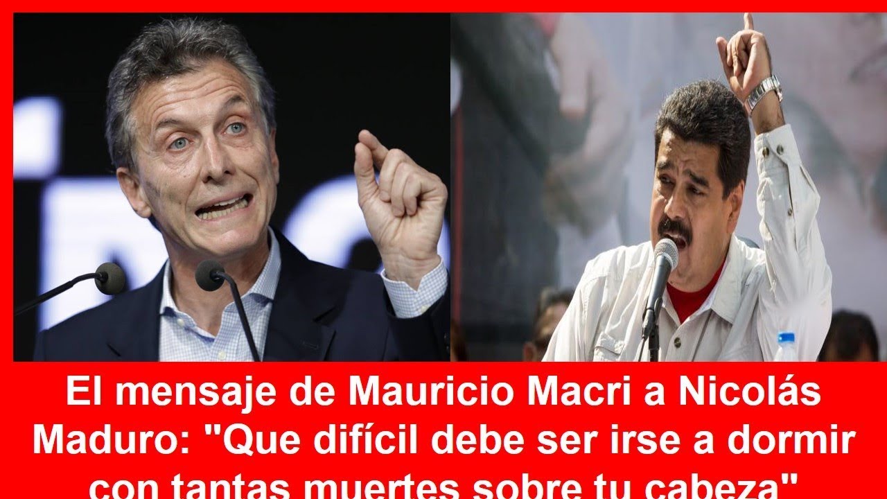 El mensaje de Mauricio Macri para los venezolanos